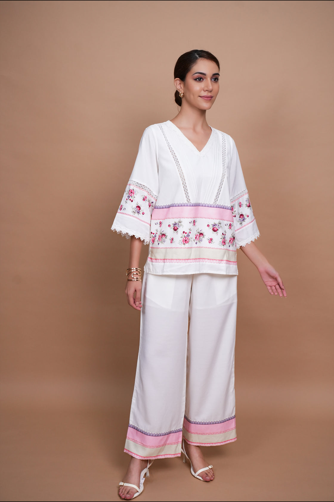 ROSEBERRY FLORAL PRINT PANEL CO ORD SET FOR WOMEN Co Ord Set