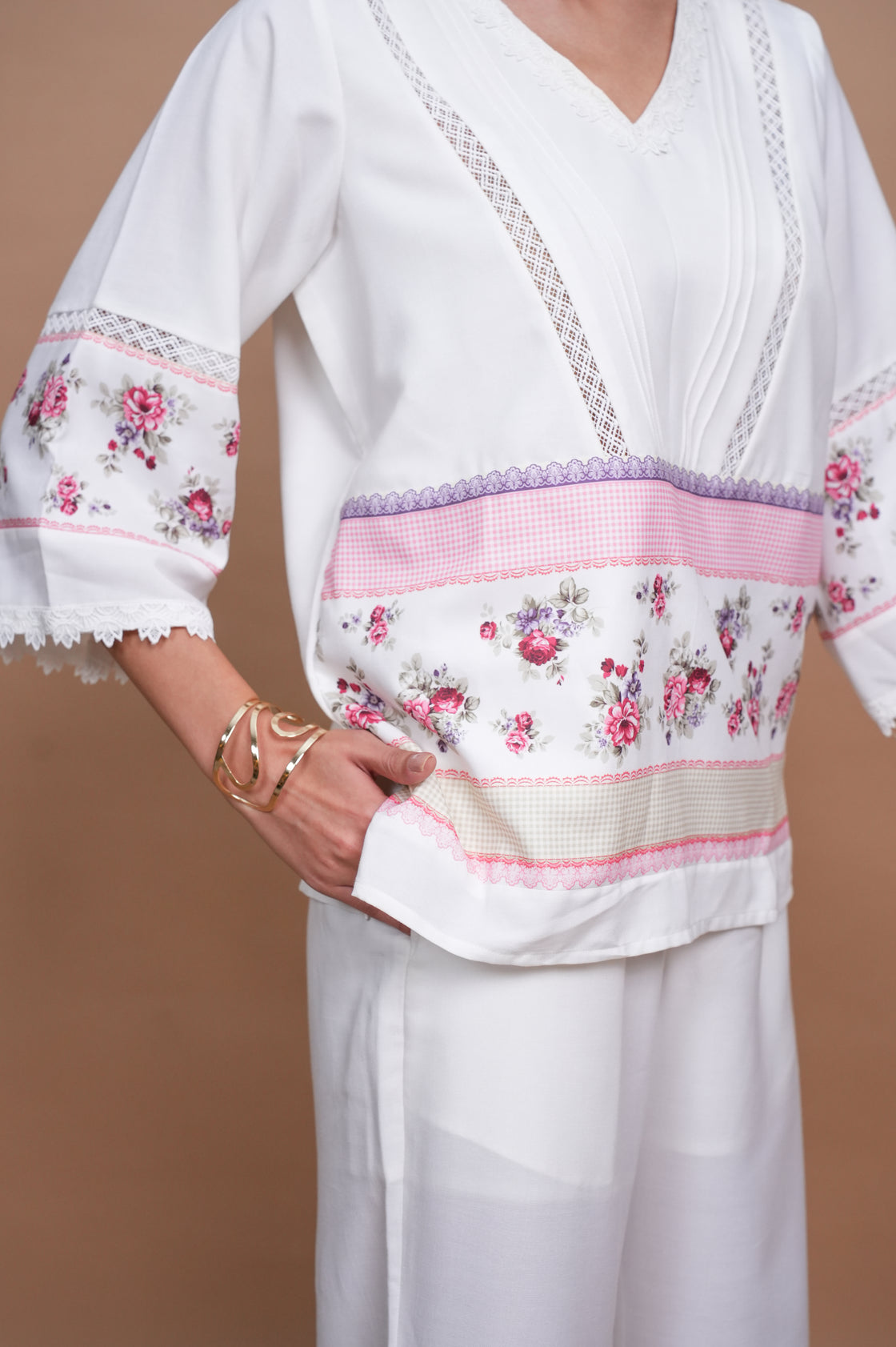 ROSEBERRY FLORAL PRINT PANEL CO ORD SET FOR WOMEN Co Ord Set