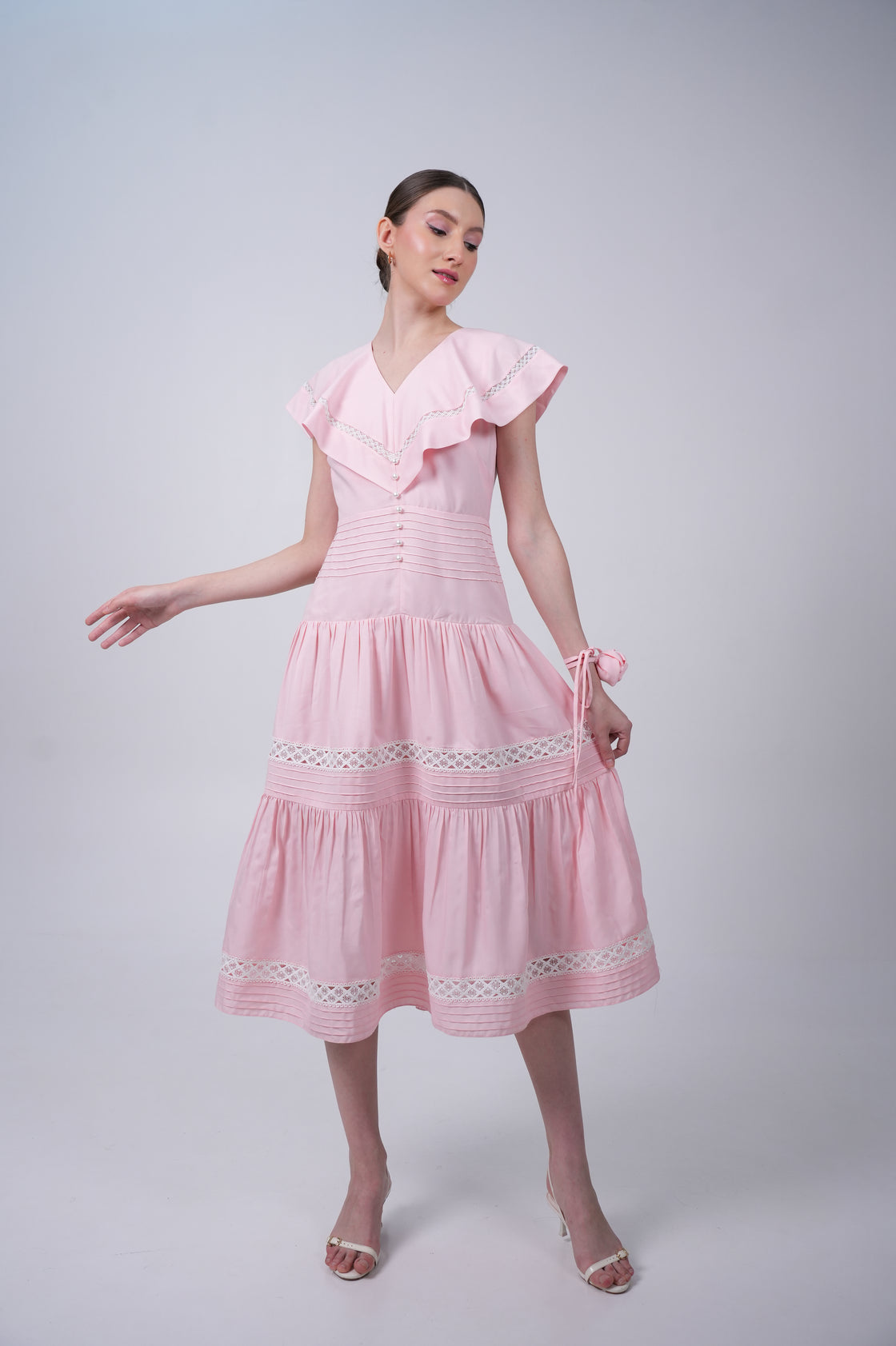 NOA PINK MIDI DRESS Midi Dresses