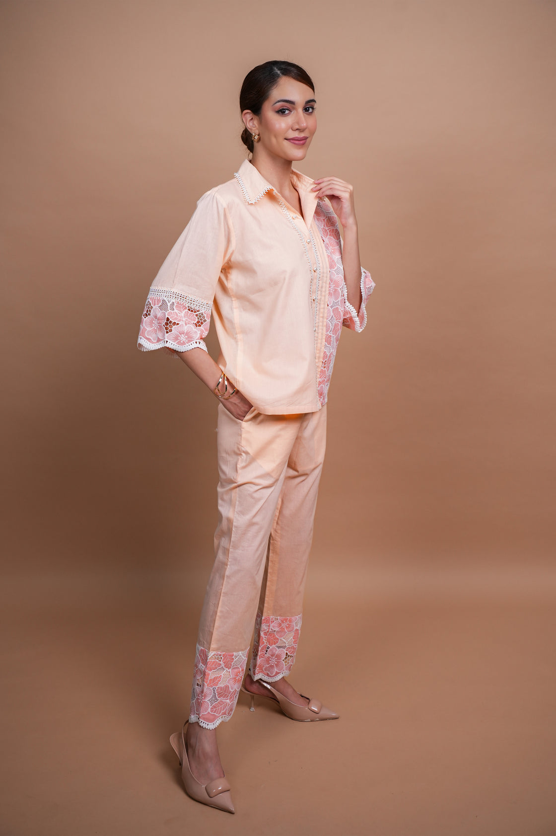 PEACH BUD CO ORD SET FOR WOMEN Co Ord Set