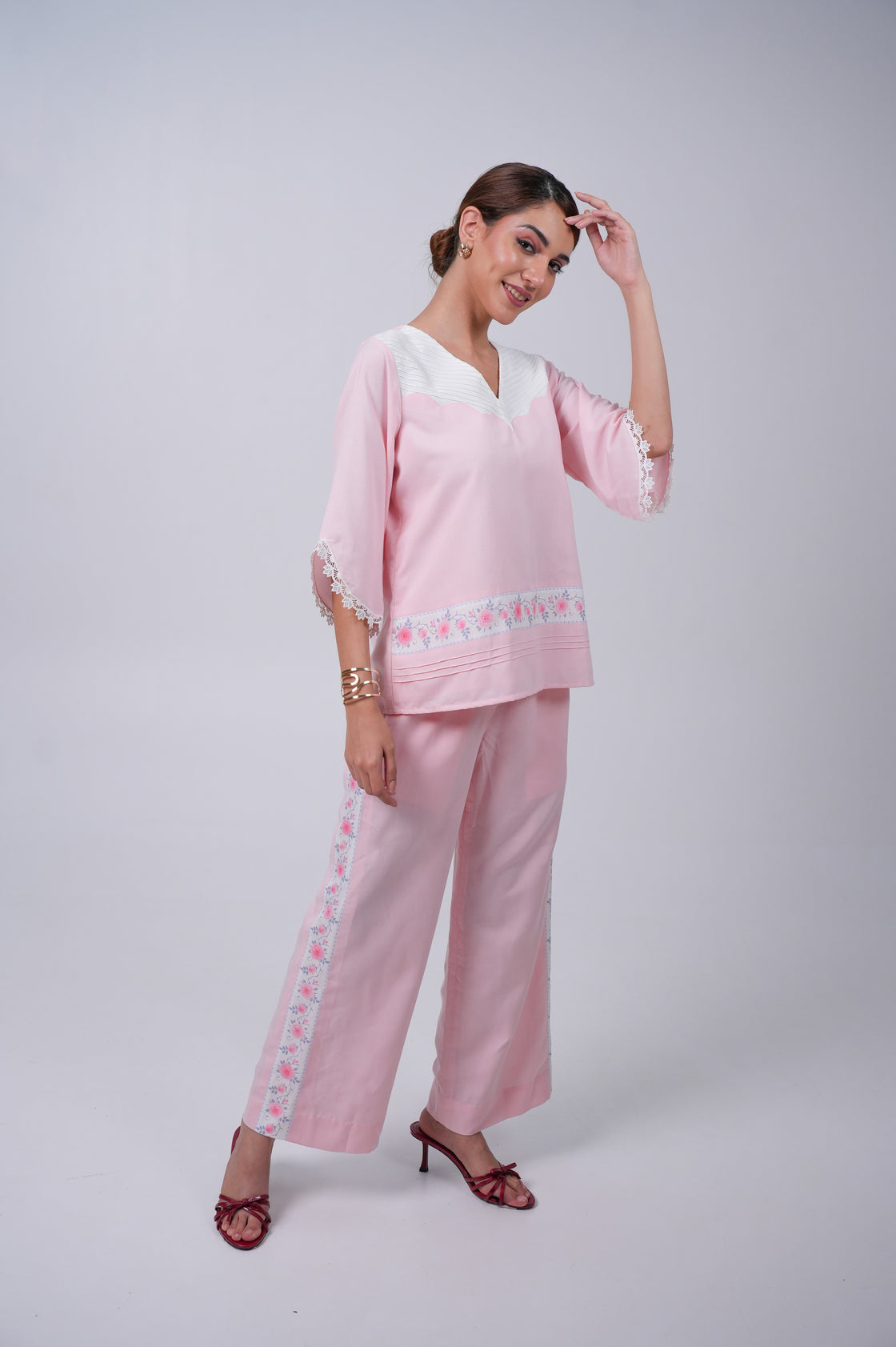 MILLIE PINK CO ORD SET FOR WOMEN Co Ord Set