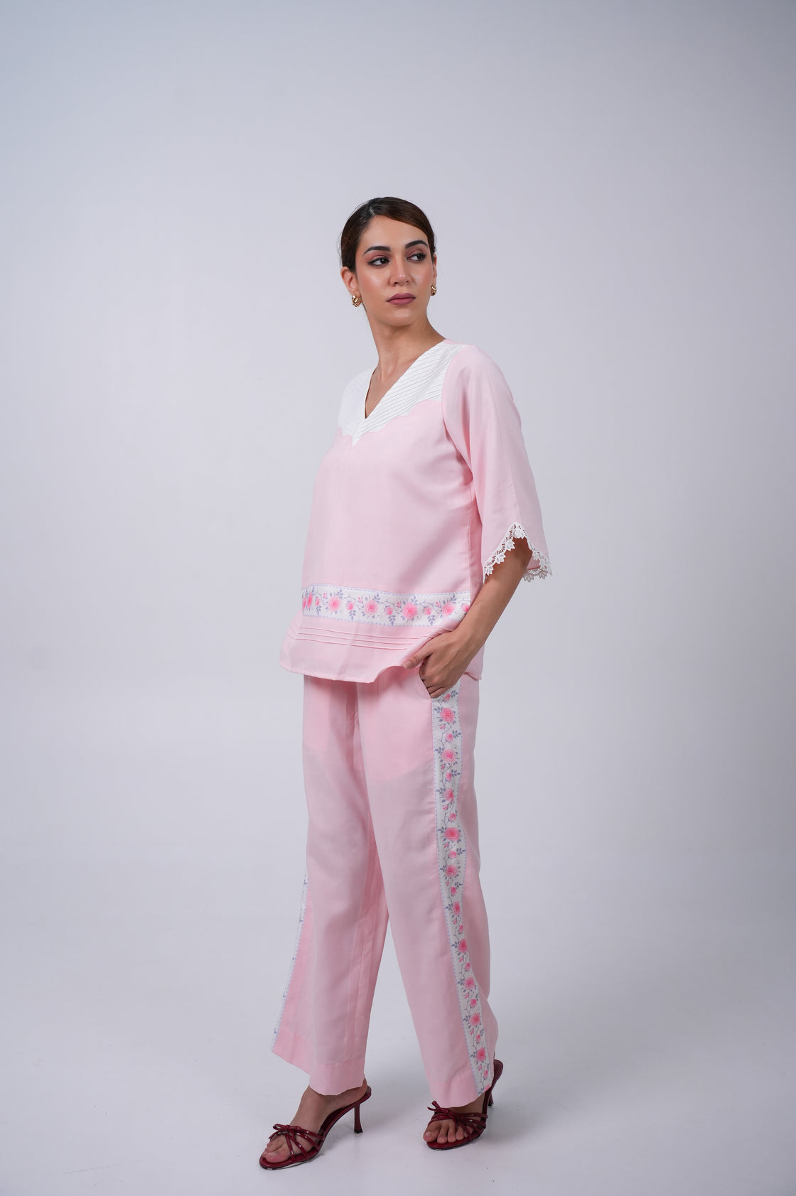 MILLIE PINK CO ORD SET FOR WOMEN Co Ord Set