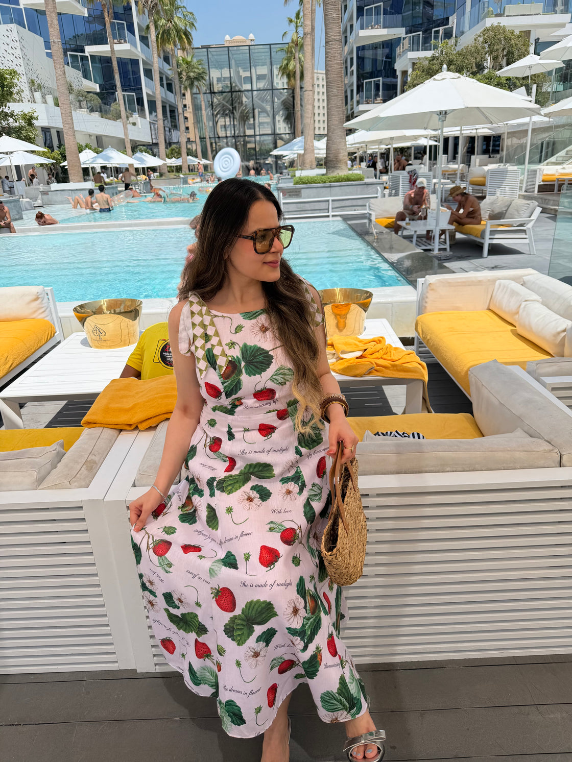 BERRY PICNIC MAXI DRESS