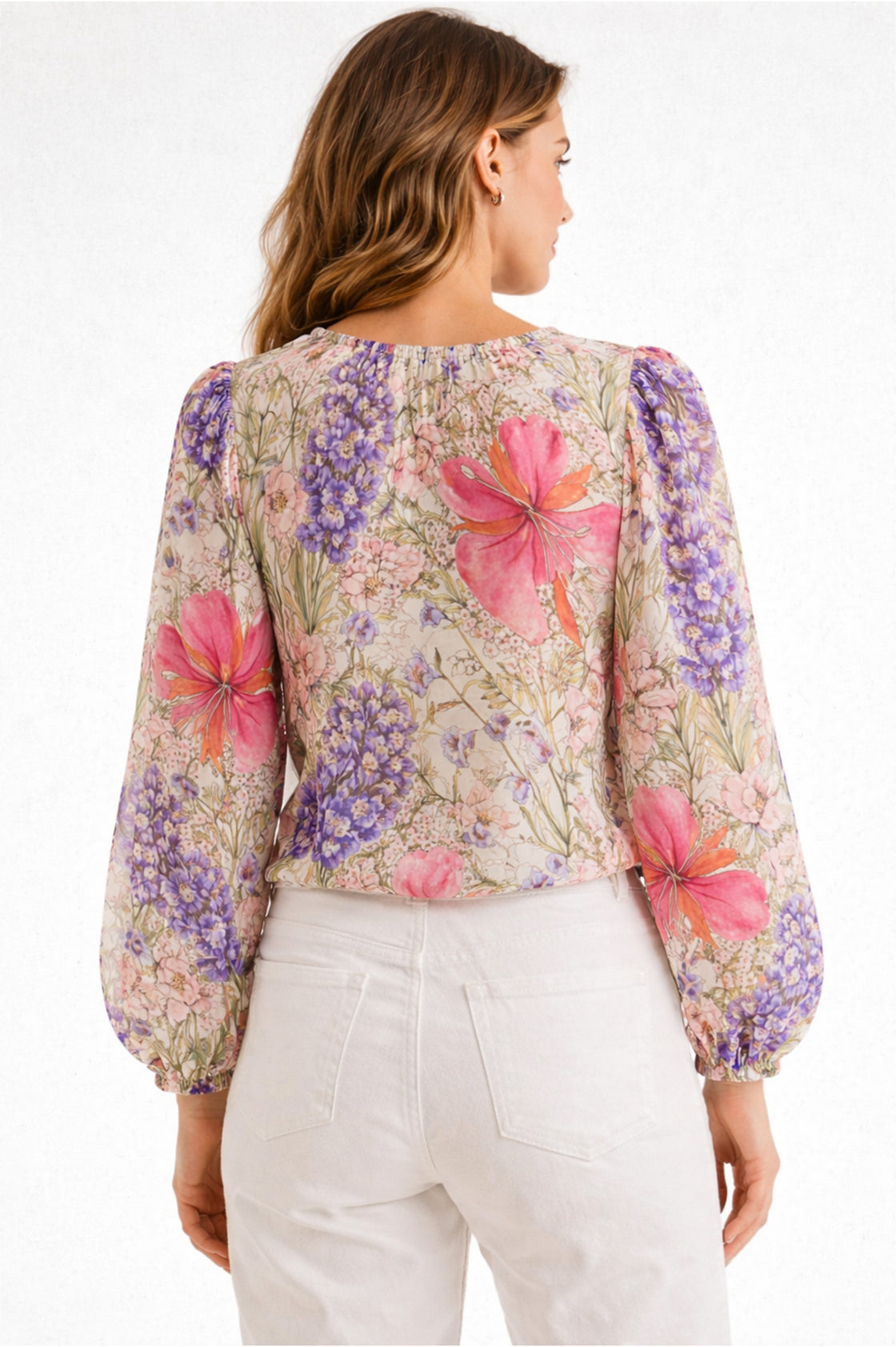 CHIFFON LILY IVORY TOP