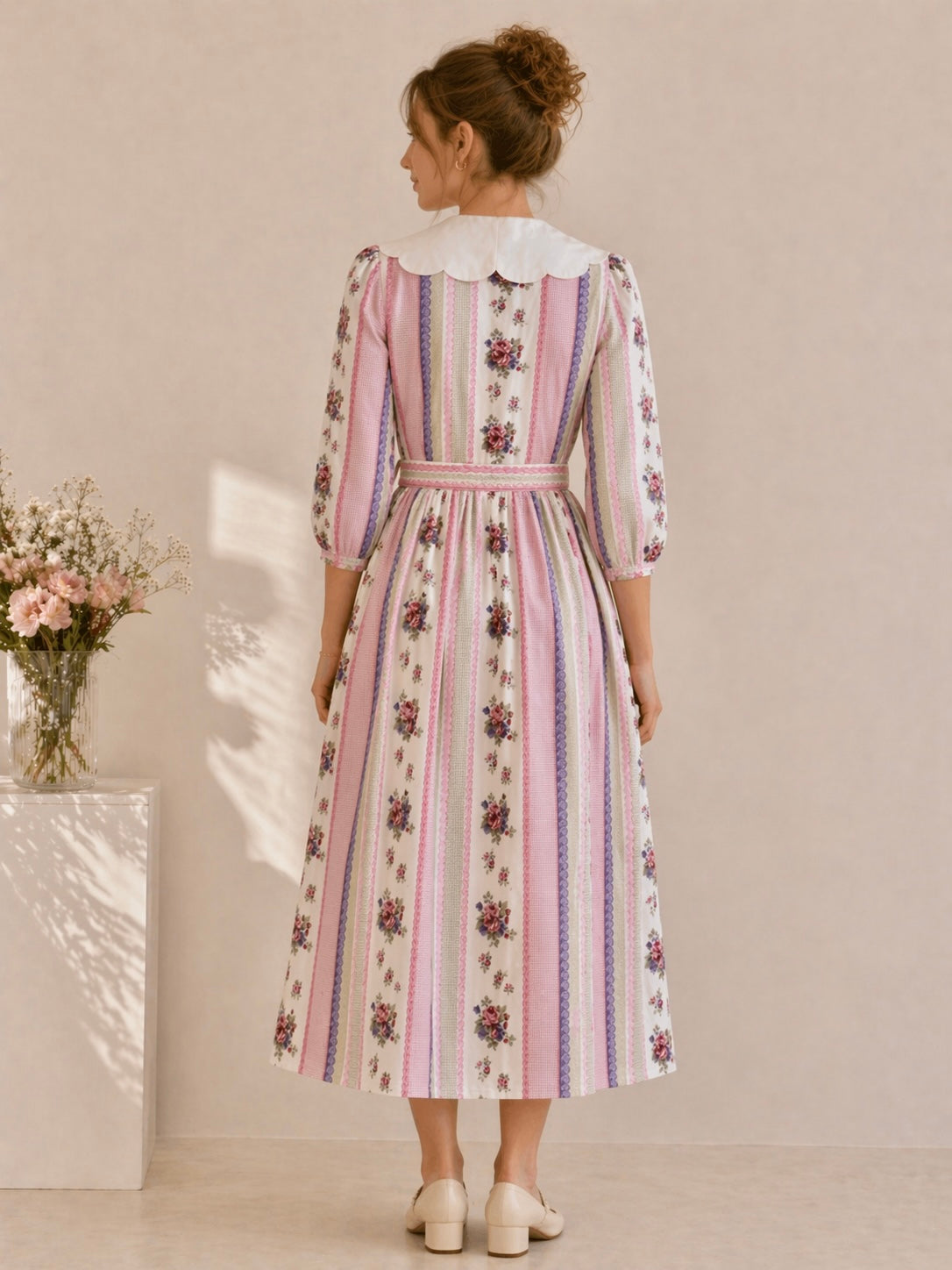 COTTON AMORE PRINT DRESS