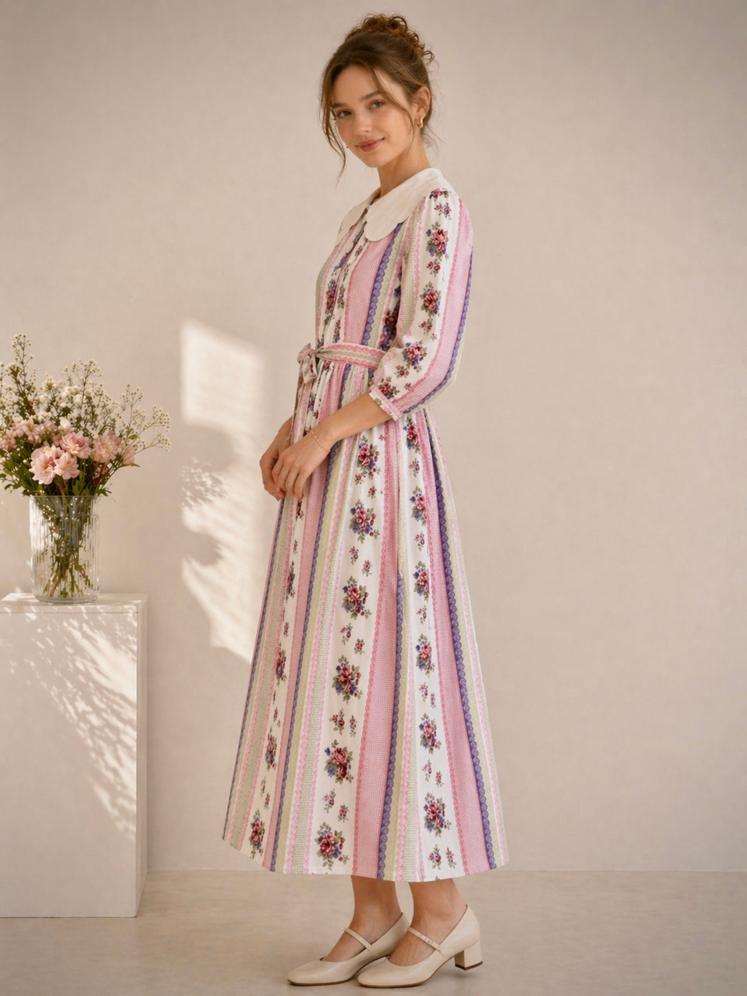 COTTON AMORE PRINT DRESS