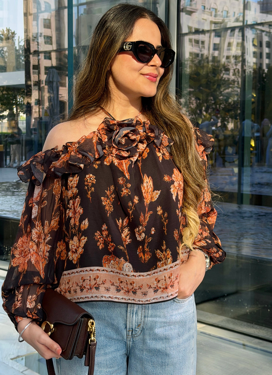 BLACK BLOSSOM TOP