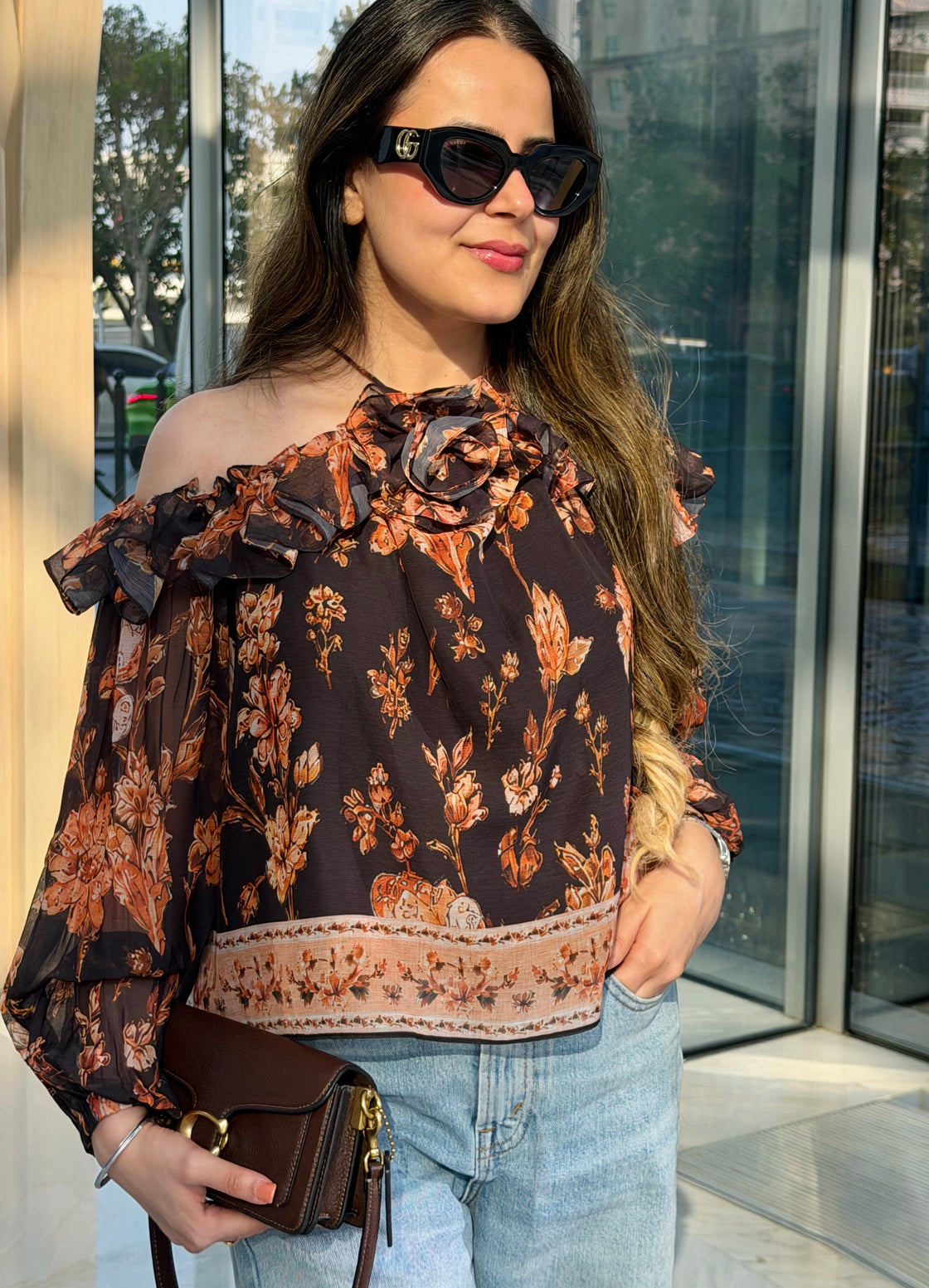BLACK BLOSSOM TOP