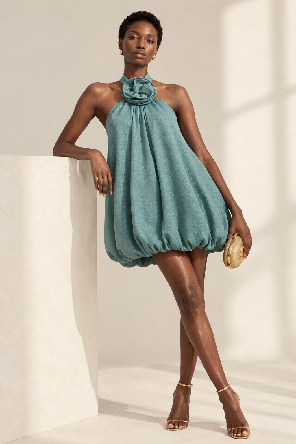 CAMILLA BLUE BUBBLE DRESS