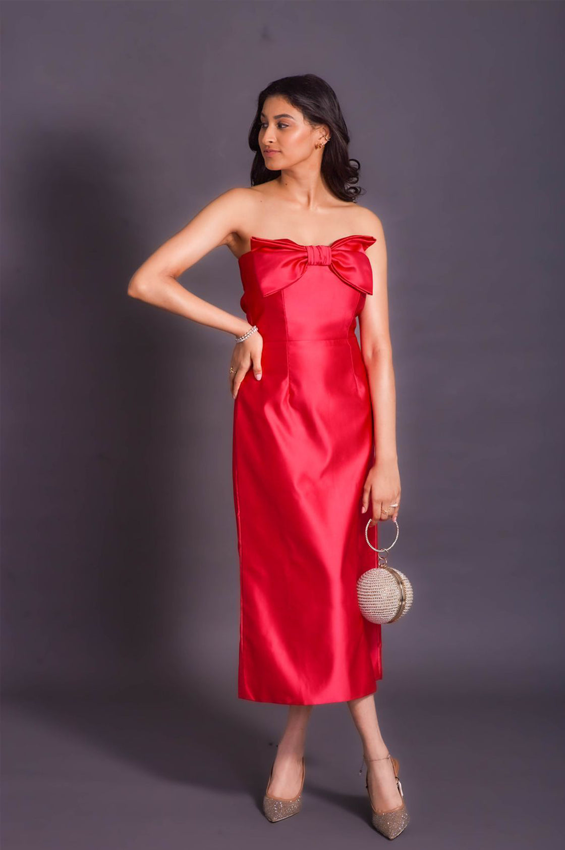 Shriya Rao In Kelly Bow Dress