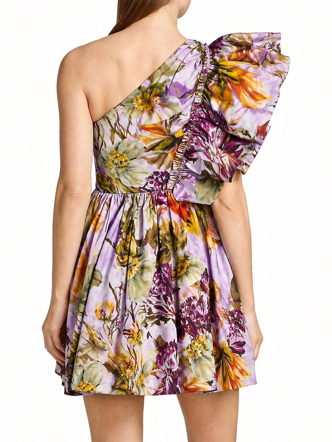 FLORA ONE SHOULDER MINI DRESS