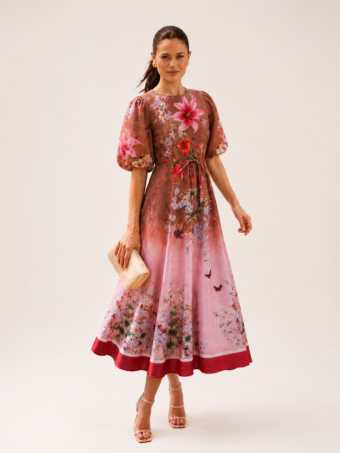 OMBRE PRINTED MIDI