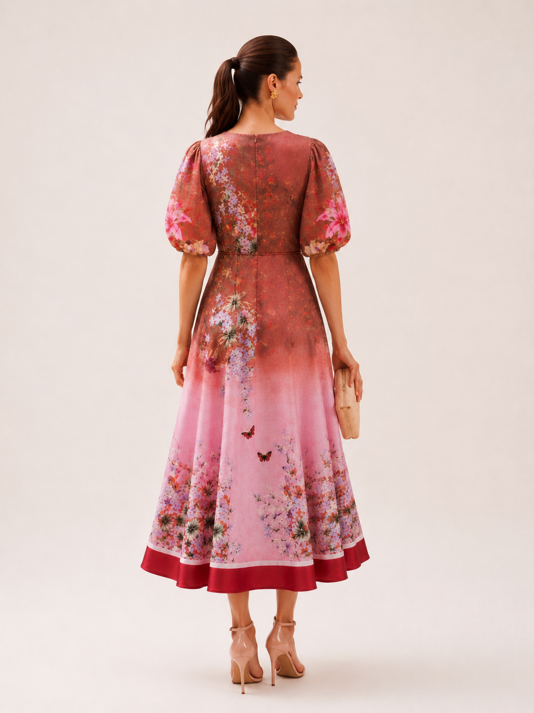 OMBRE PRINTED MIDI