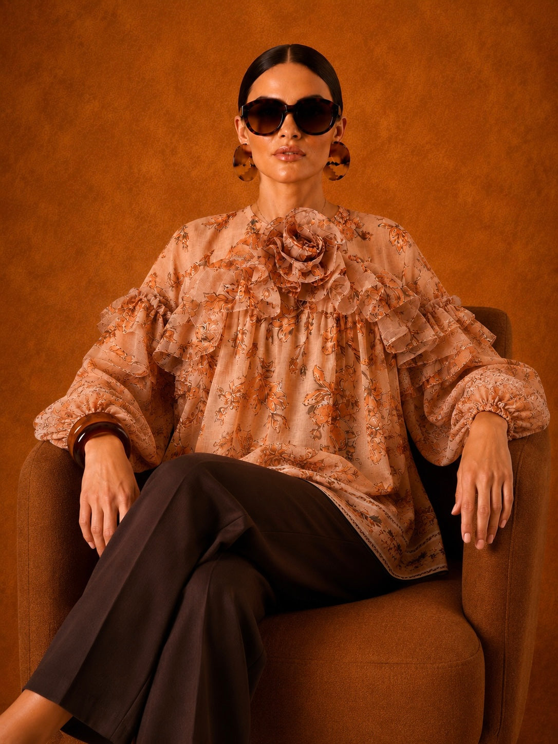 PEONY PRINTED TOP