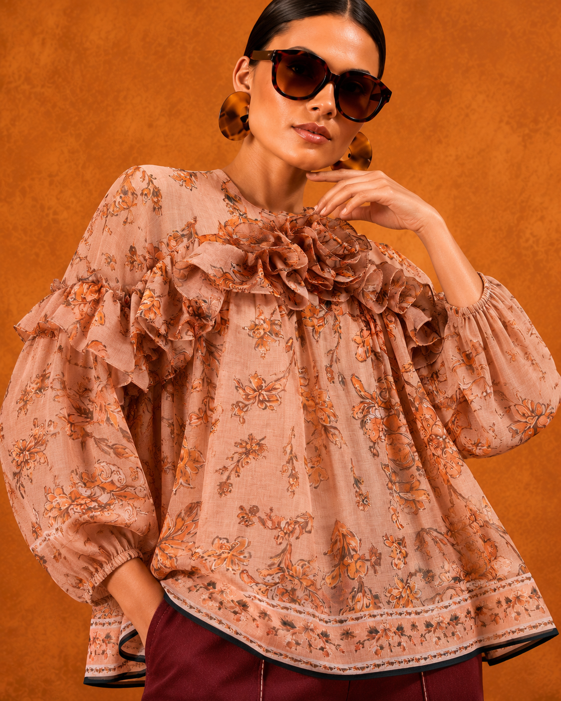 PEONY PRINTED TOP