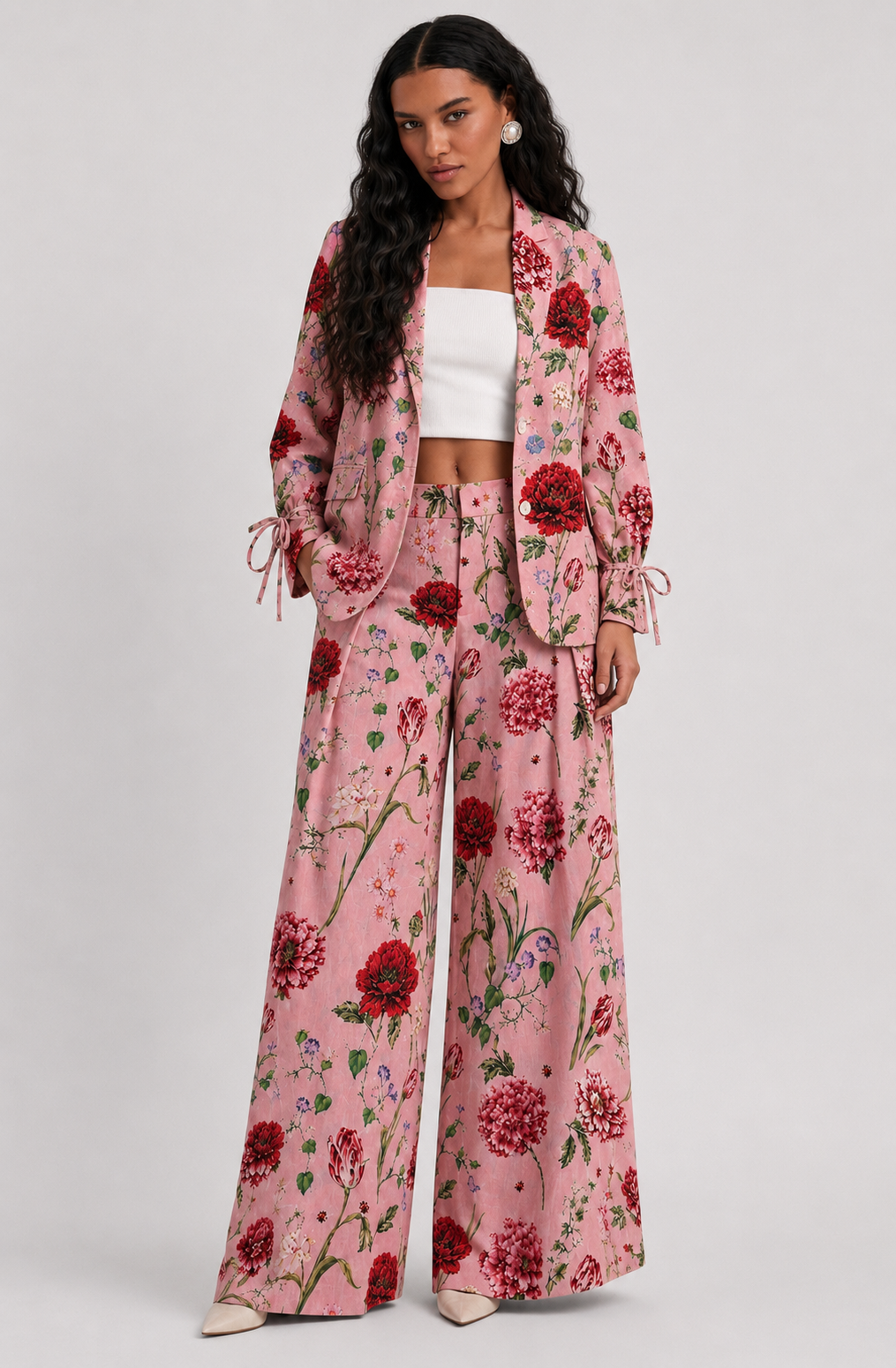 BOTANICAL LINEN TROUSERS