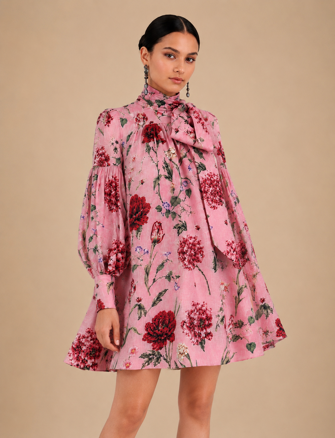 BOTANICAL PRINT DRESS