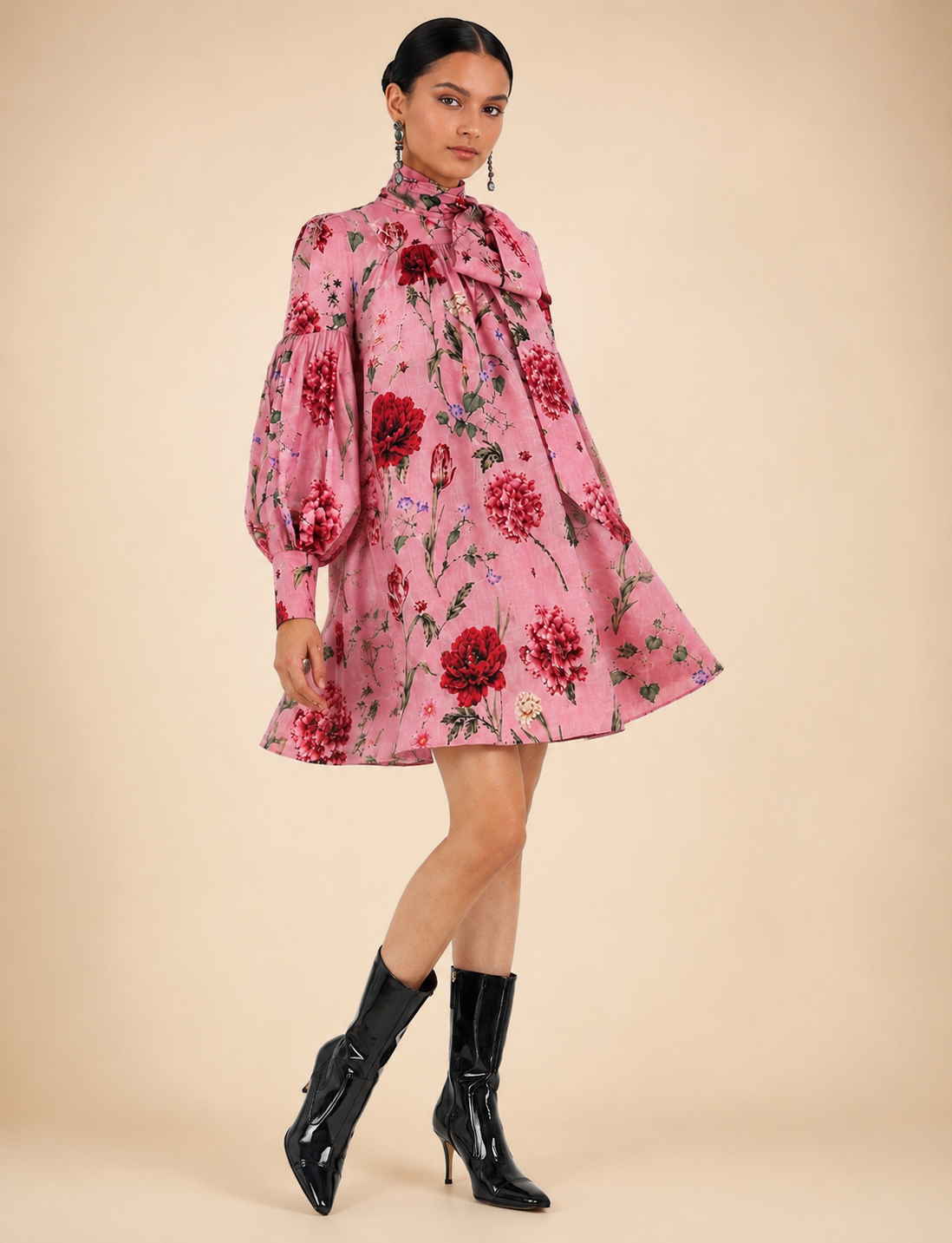 BOTANICAL PRINT DRESS