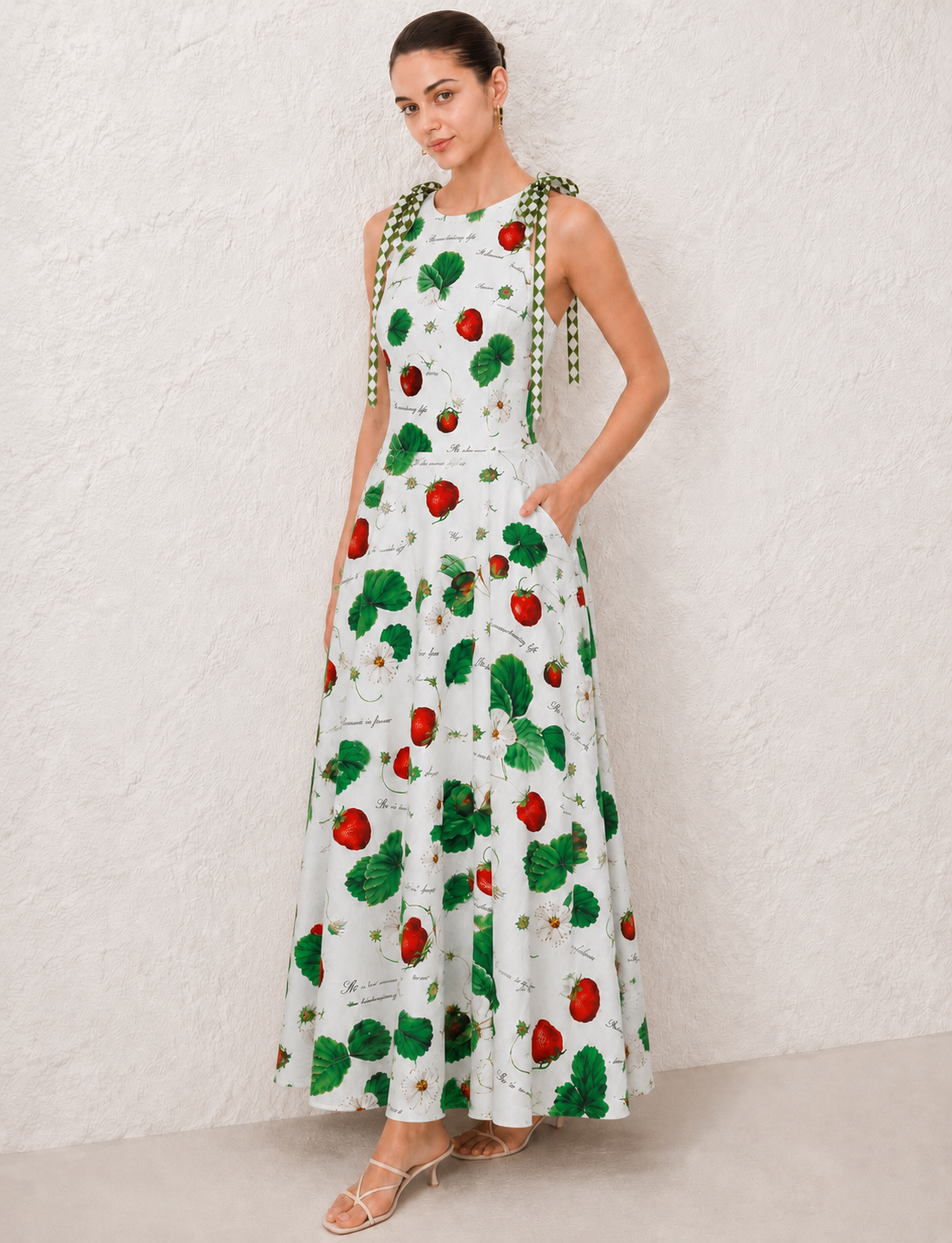 BERRY PICNIC MAXI DRESS