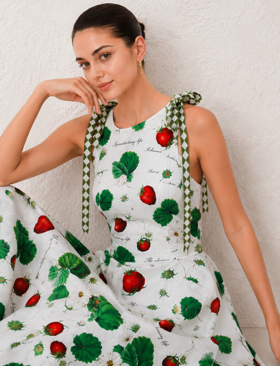 BERRY PICNIC MAXI DRESS