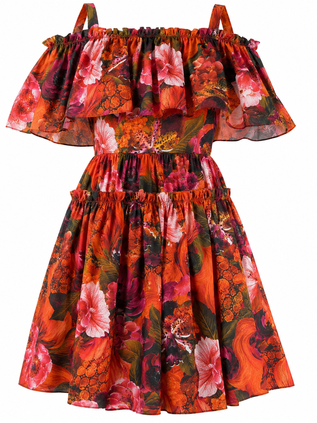RICH CRIMSON OFF SHOULDER DRESS