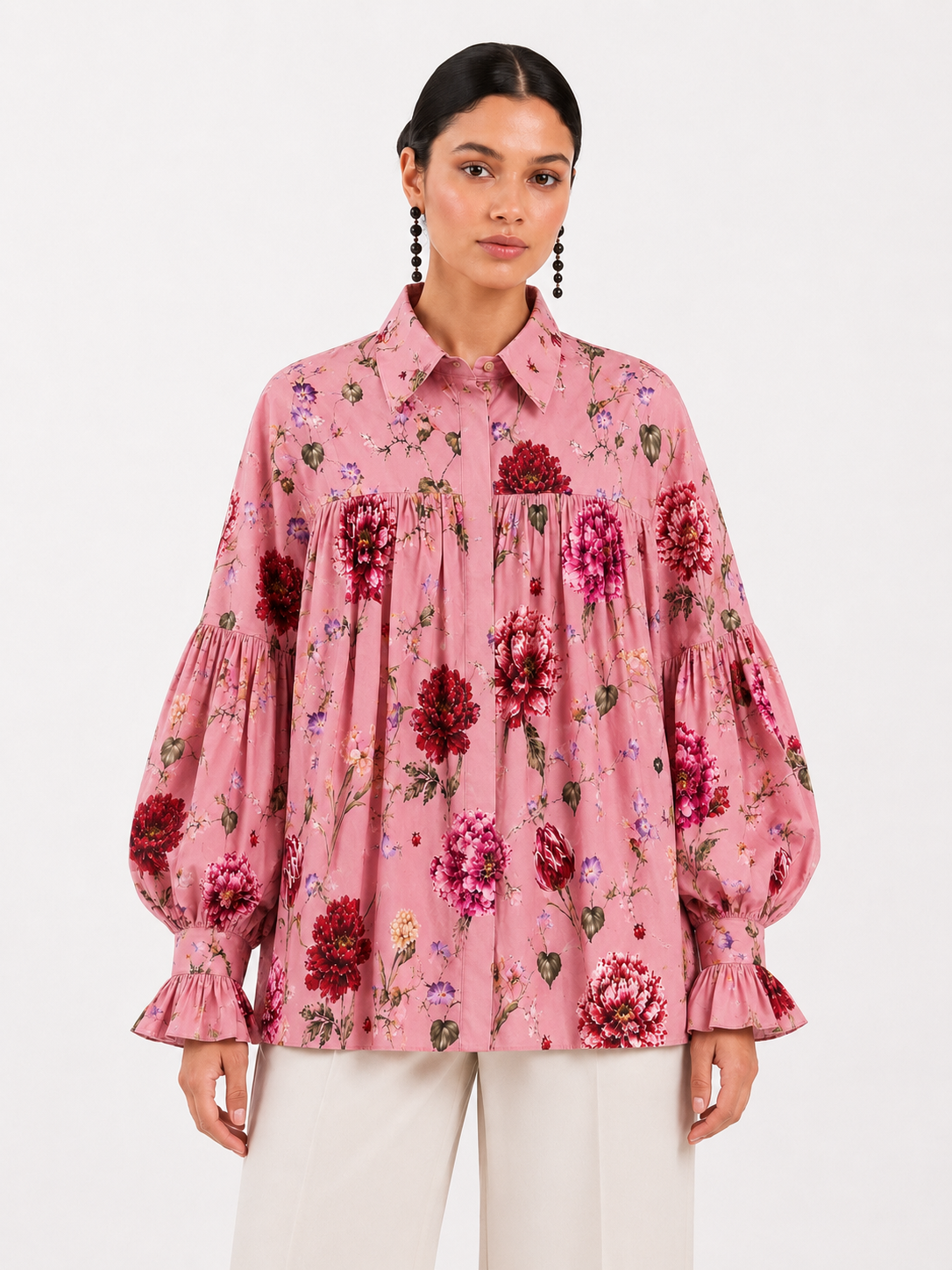 BOTANICAL OVERSIZE SHIRT