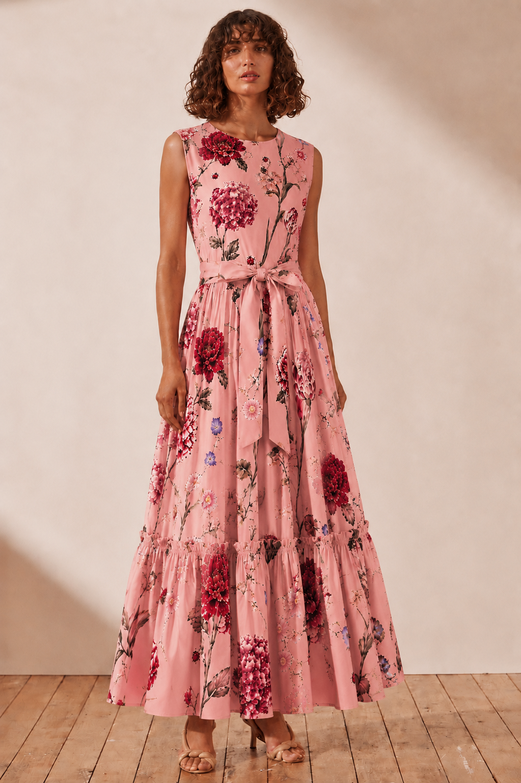 BOTANICAL PRINT MAXI DRESS