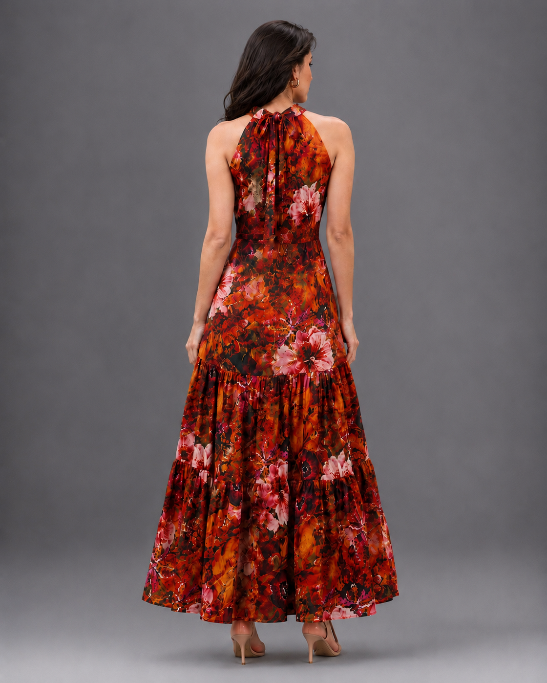 DARK FLORAL MAXI DRESS
