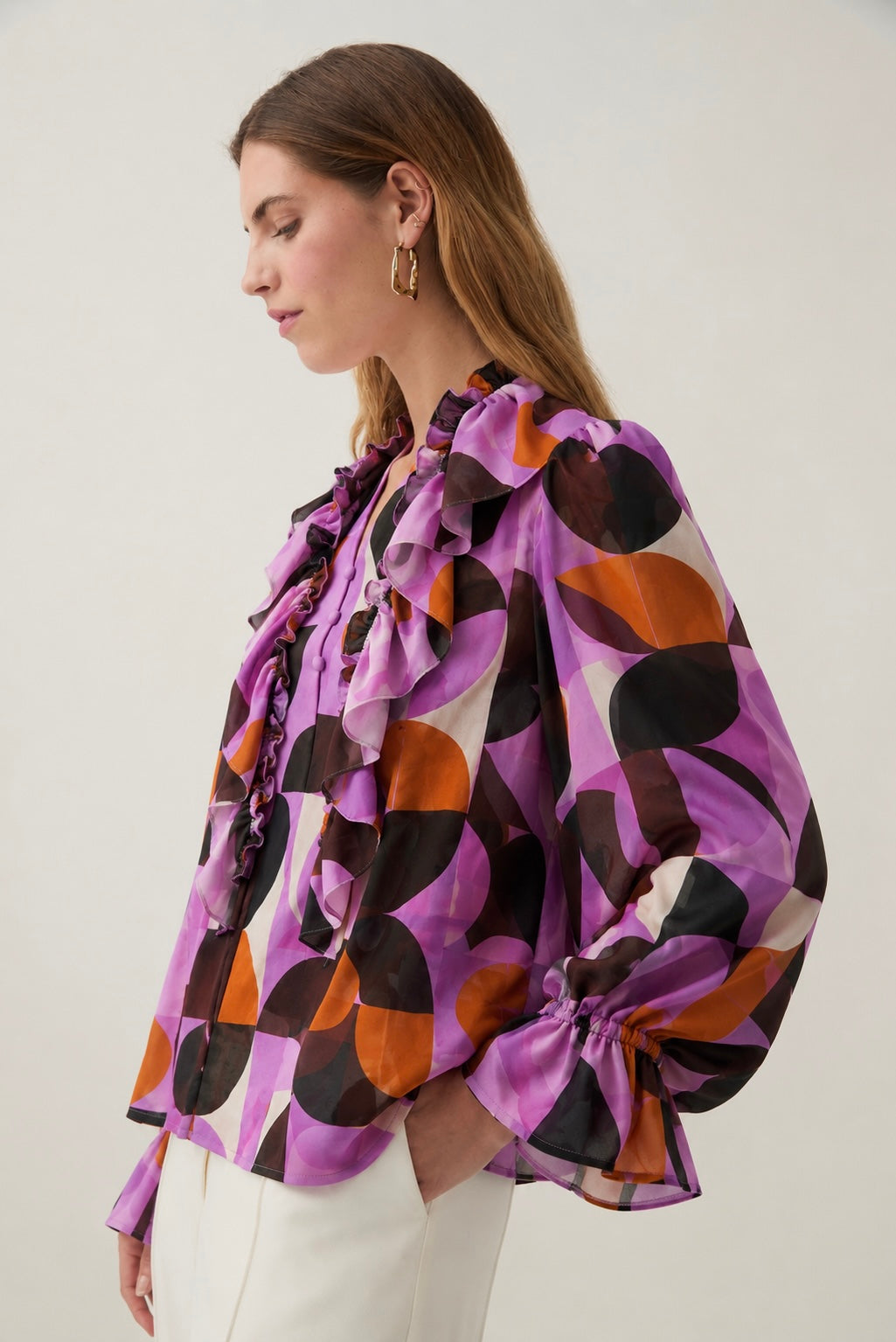 GEOMETRIC PRINT TOP