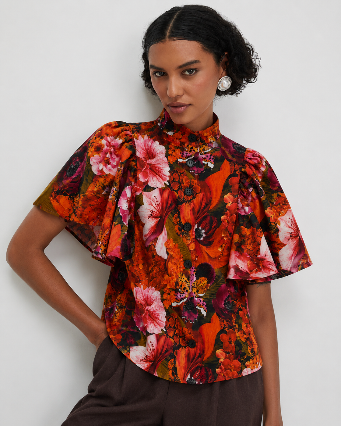 DARK FLORAL SHIRT (Relaxed Fit)