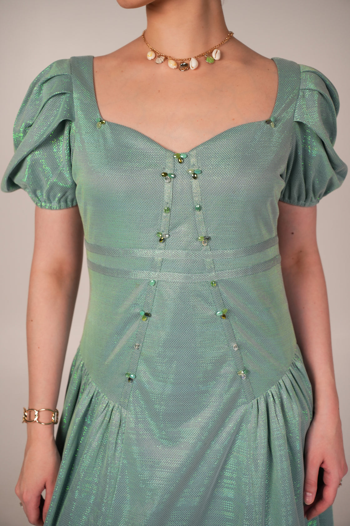 KIM EMBROIDERED MIDI DRESS
