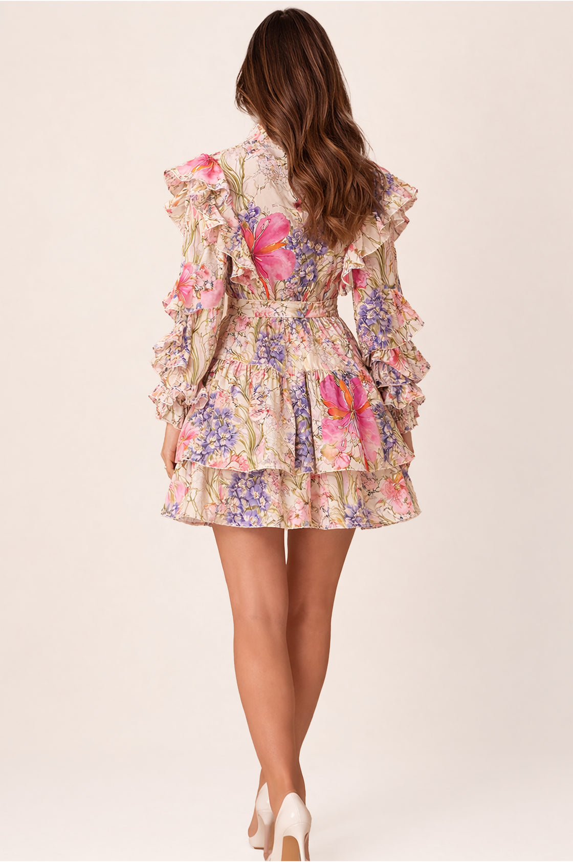 CHIFFON LILY BLOSSOM DRESS