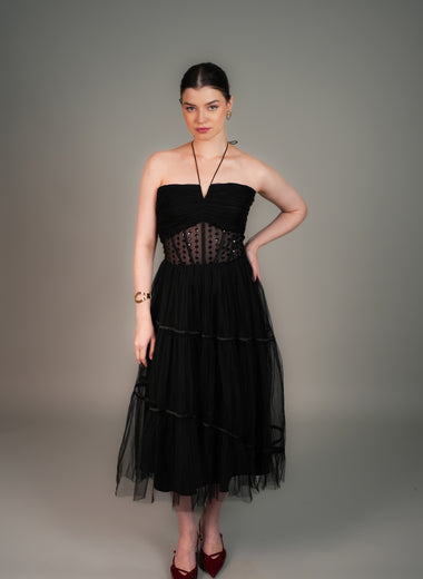 MI AMORE CORSET MIDI GOWN