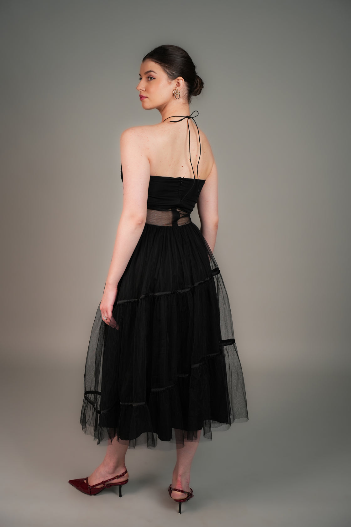 MI AMORE CORSET MIDI GOWN
