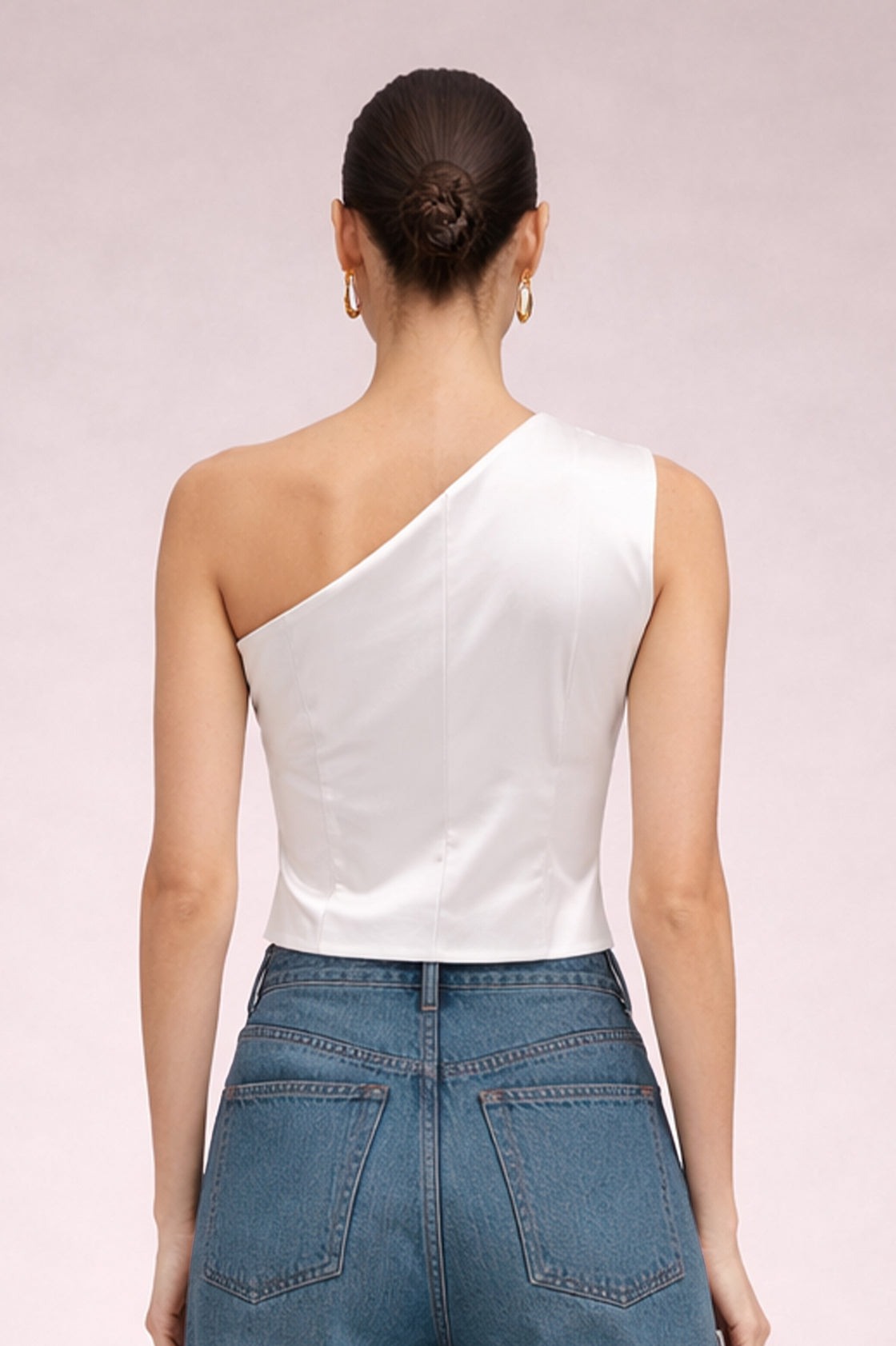 ONE SHOULDER RUFFLE TOP