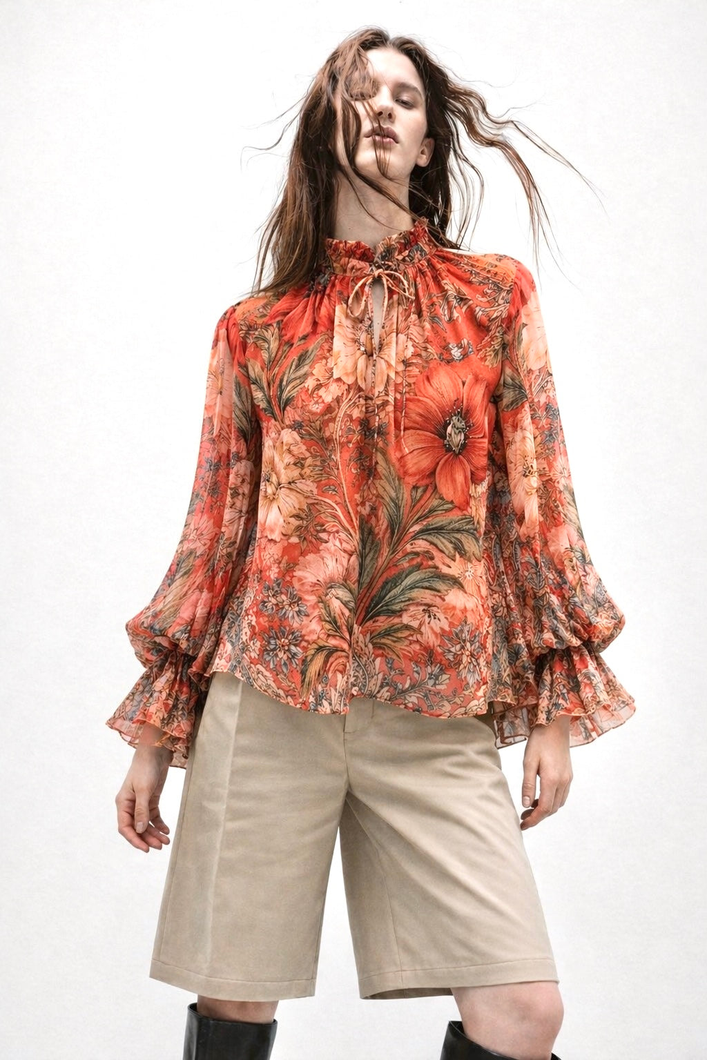 TERRACOTA POPPY BLOUSE