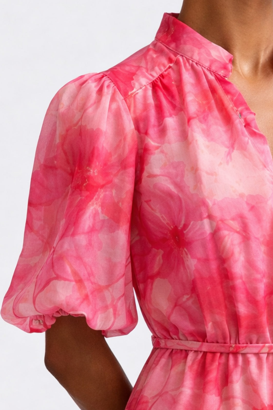 VINTAGE ABSTRACT FLORAL DRESS