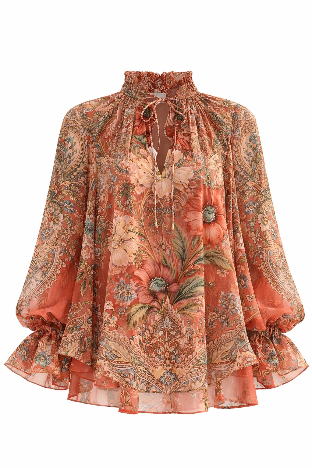 TERRACOTA POPPY BLOUSE