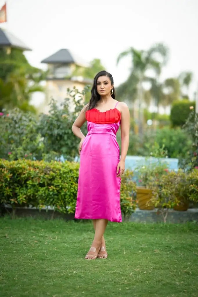 CHERIE COLORBLOCK MIDI
