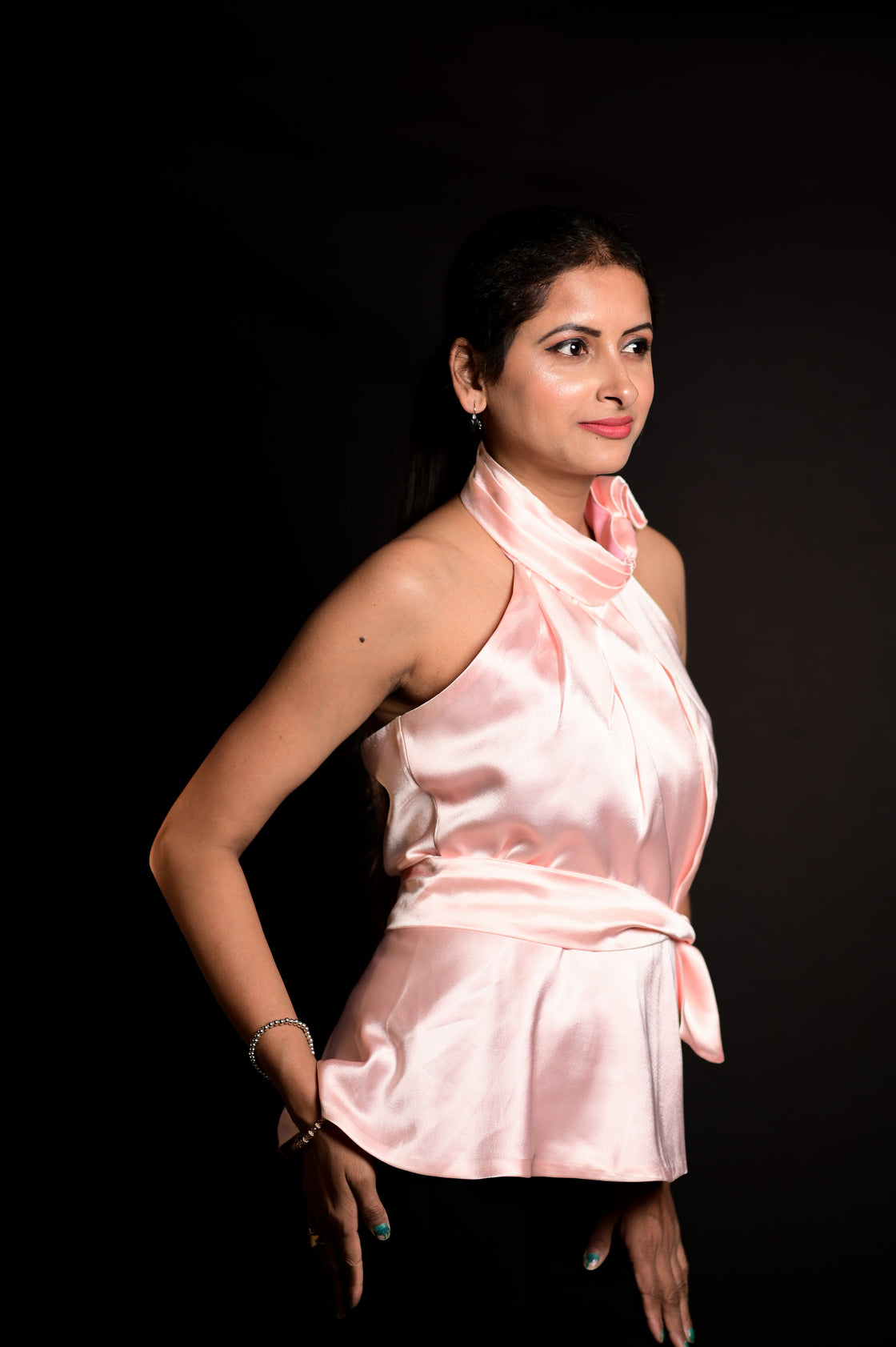 PIXIE SATIN TOP