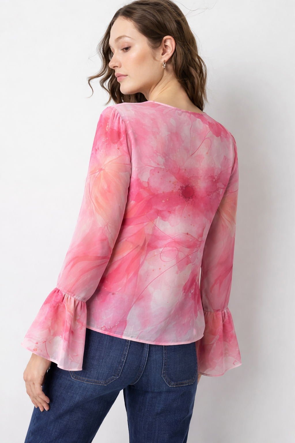 CHIFFON SANGRIA TOP