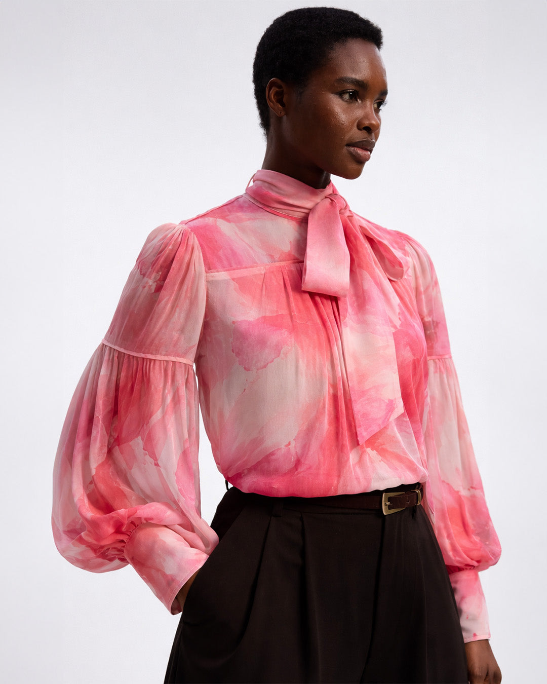 RENNIE ROSE CHIFFON BLOUSE